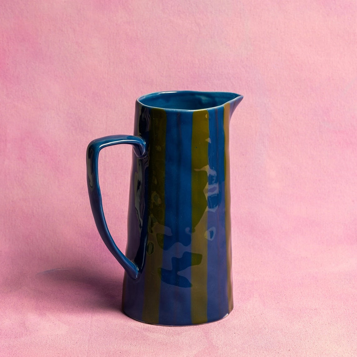 Stripe Jug / Blue Green