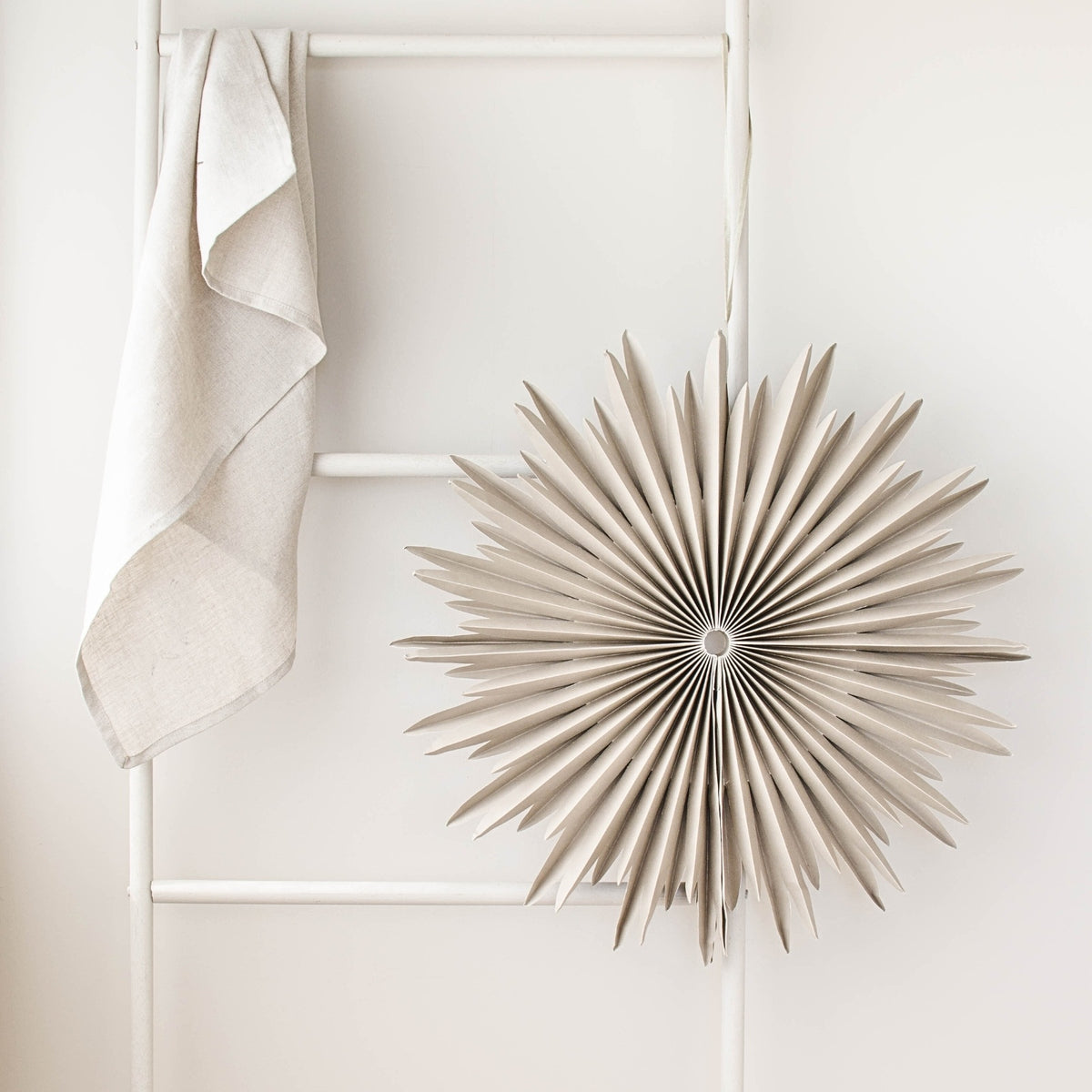 Hanging Star Ornament 50cm / Linen
