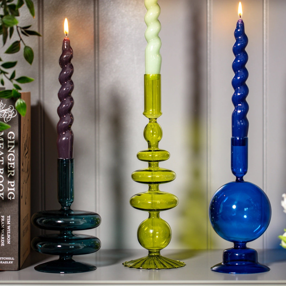 Taper Candle Holder / Pear Green