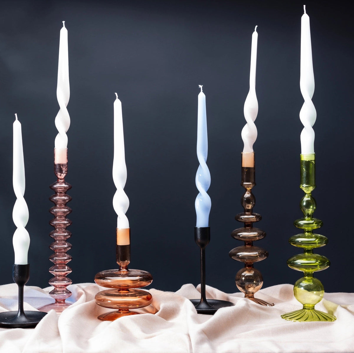 Taper Candle Holder / Champagne