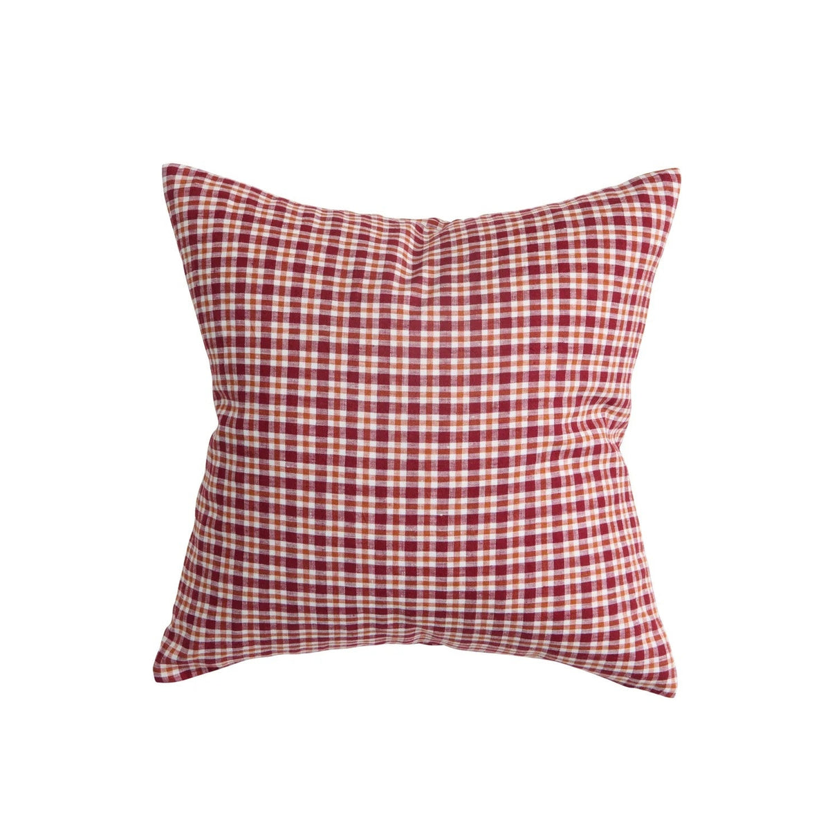 Grevillea Check Linen Cushion