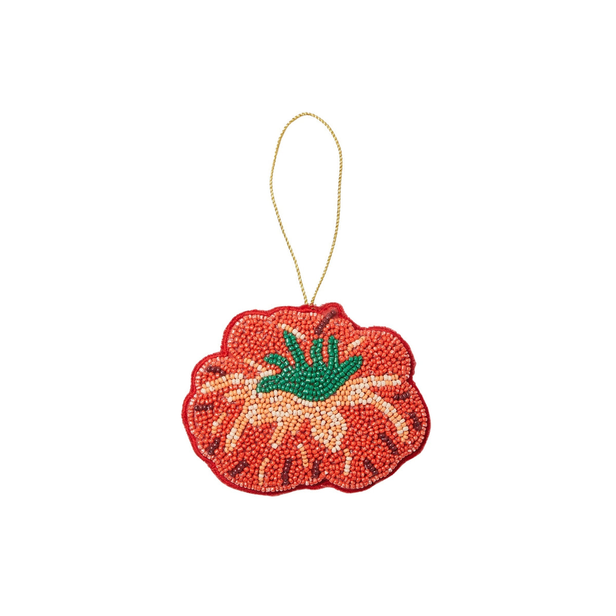 Heirloom Tomato Beaded Christmas Decoration