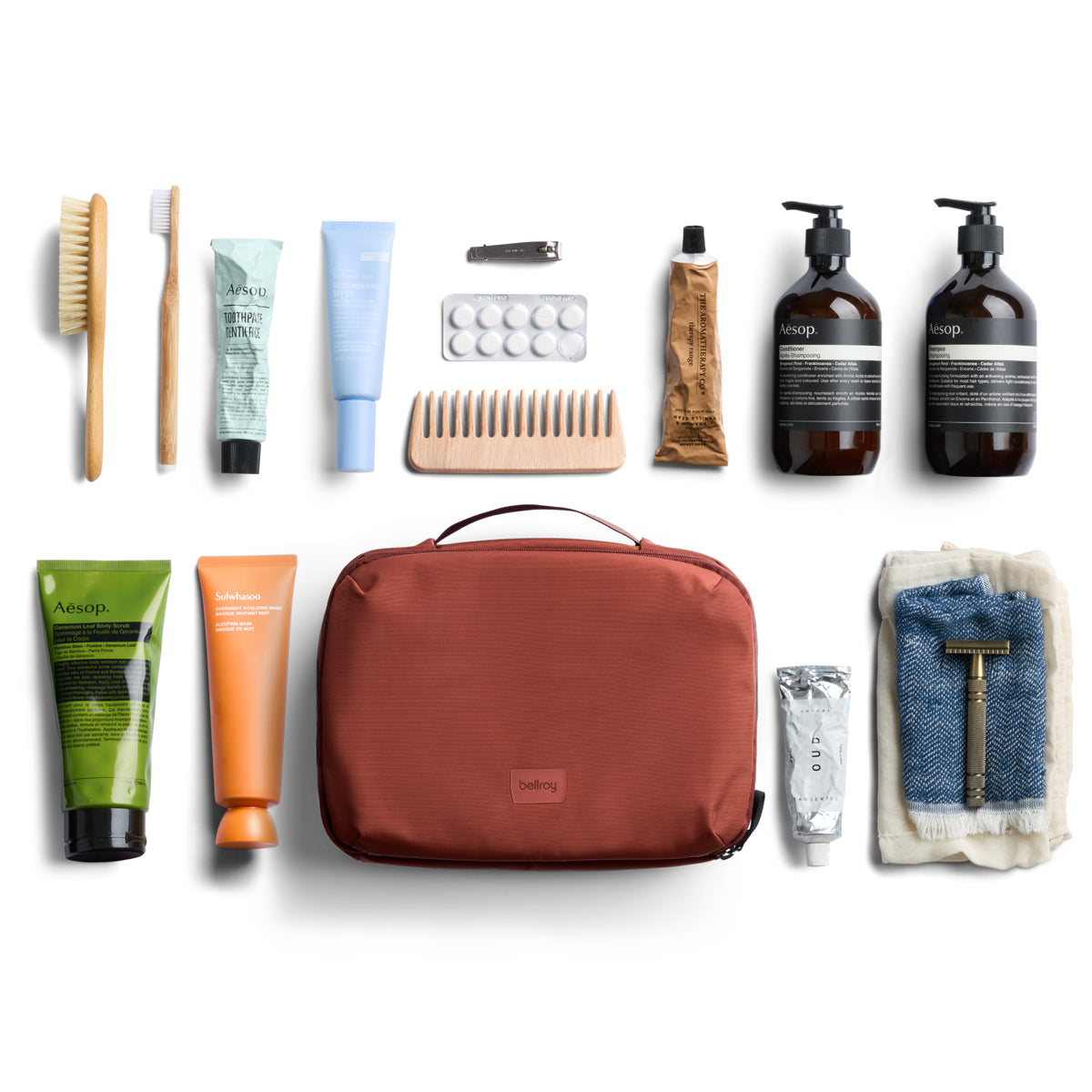 Hanging Toiletry Kit Plus / Clay