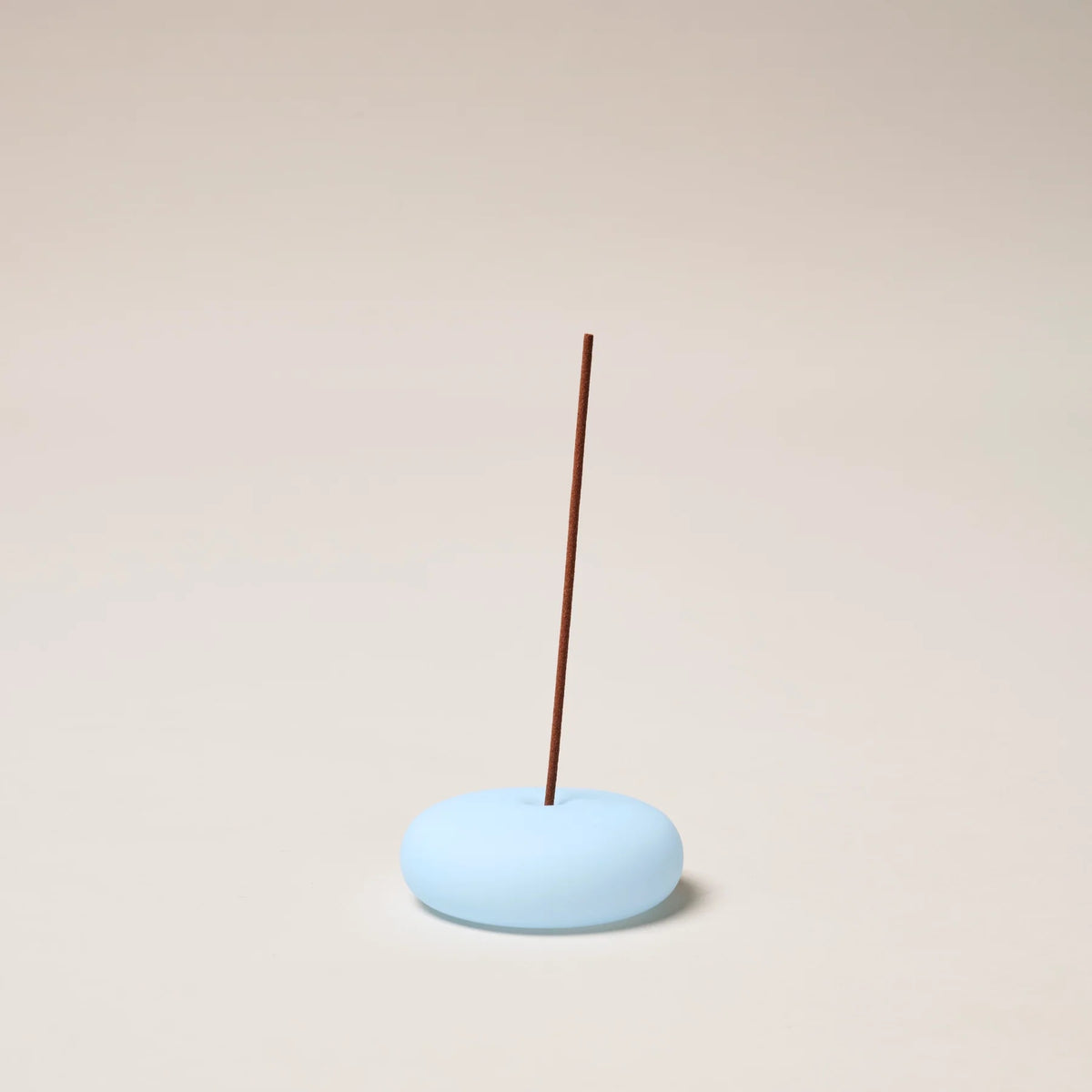 Frosted Glass Incense Holder / Blue