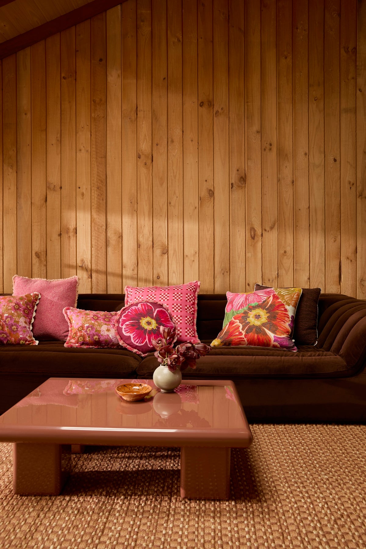 Floriana Pink 45cm Round Cushion