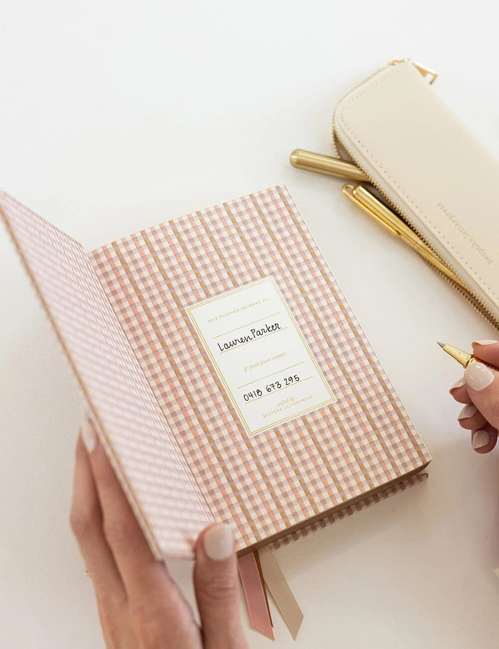 2027 Day To Page / Primrose Gingham