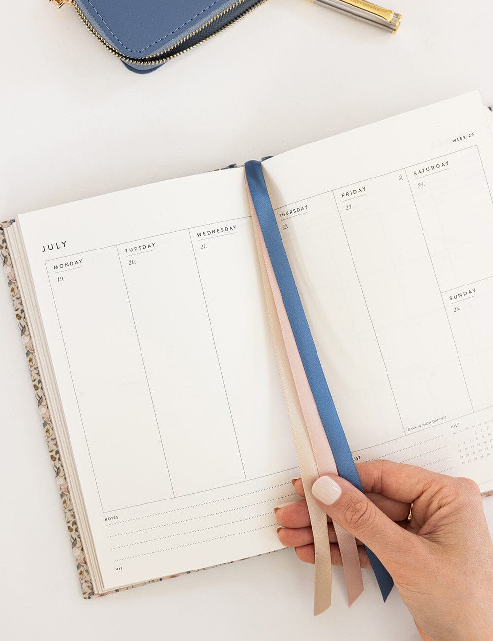 2027 Petite Vertical Planner / Duchess Blooms