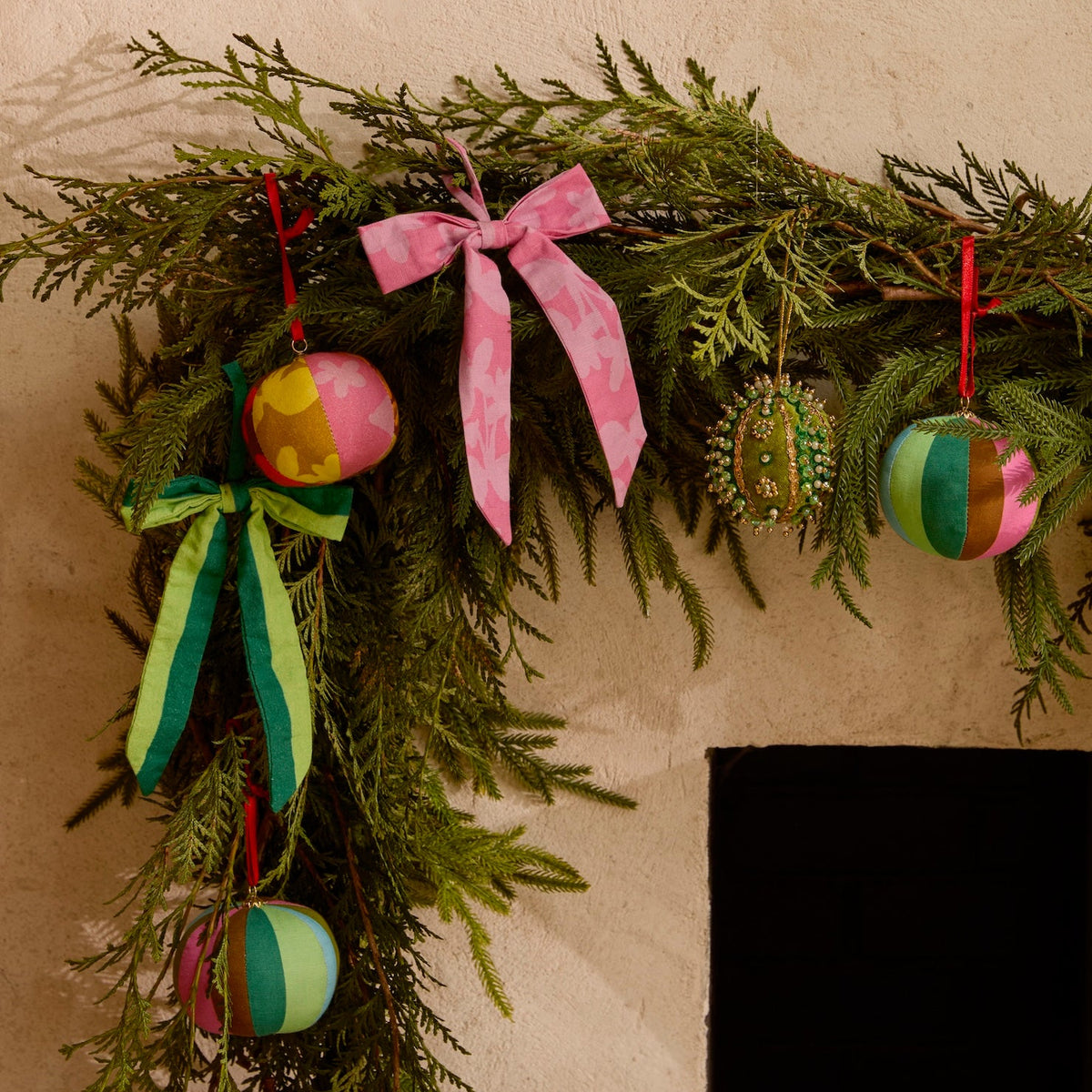 Patchwork Floral Christmas Decoration