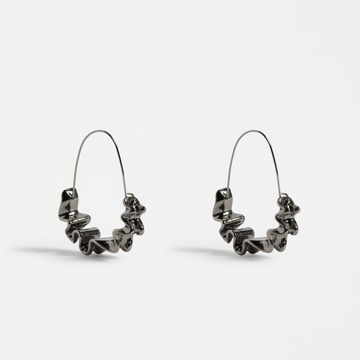 Andel Hoop Earring / Gunmetal
