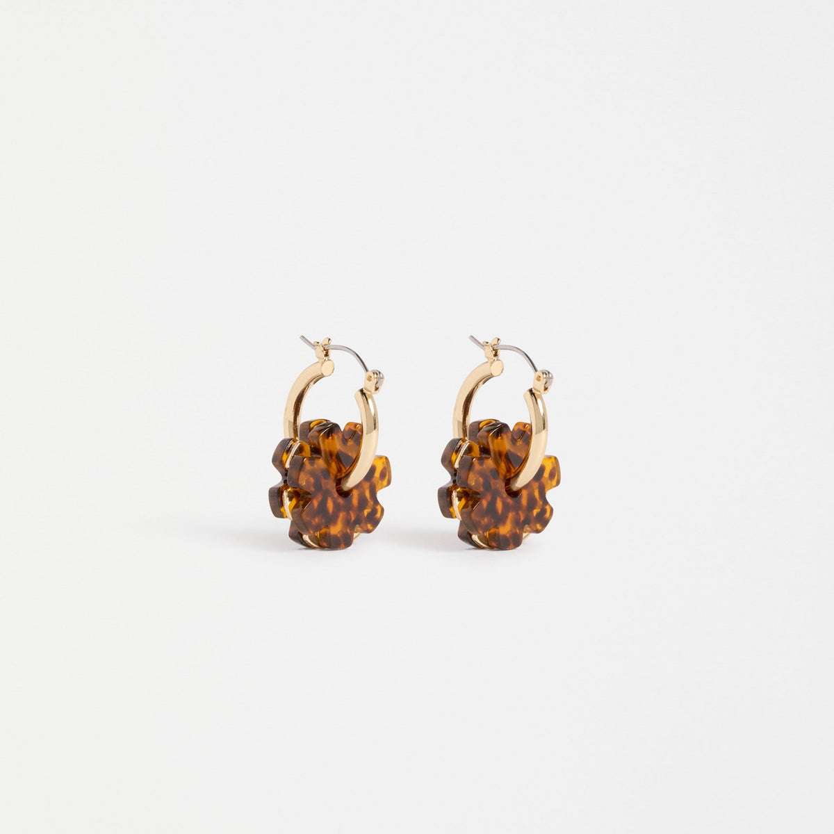 Flakkrin Hoop Earring / Tortiseshell Speckle