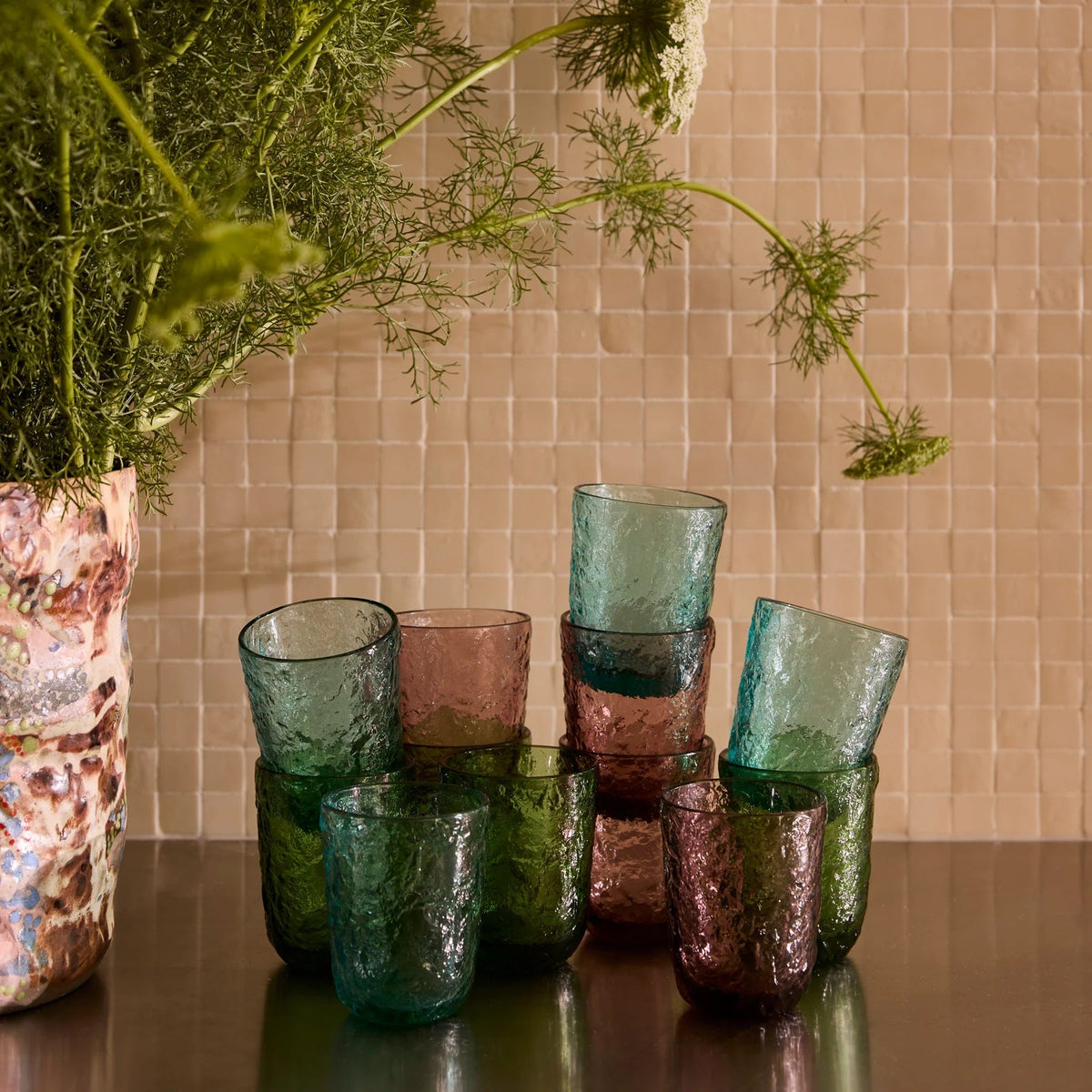 Gem Blue Tumblers / Set of 4