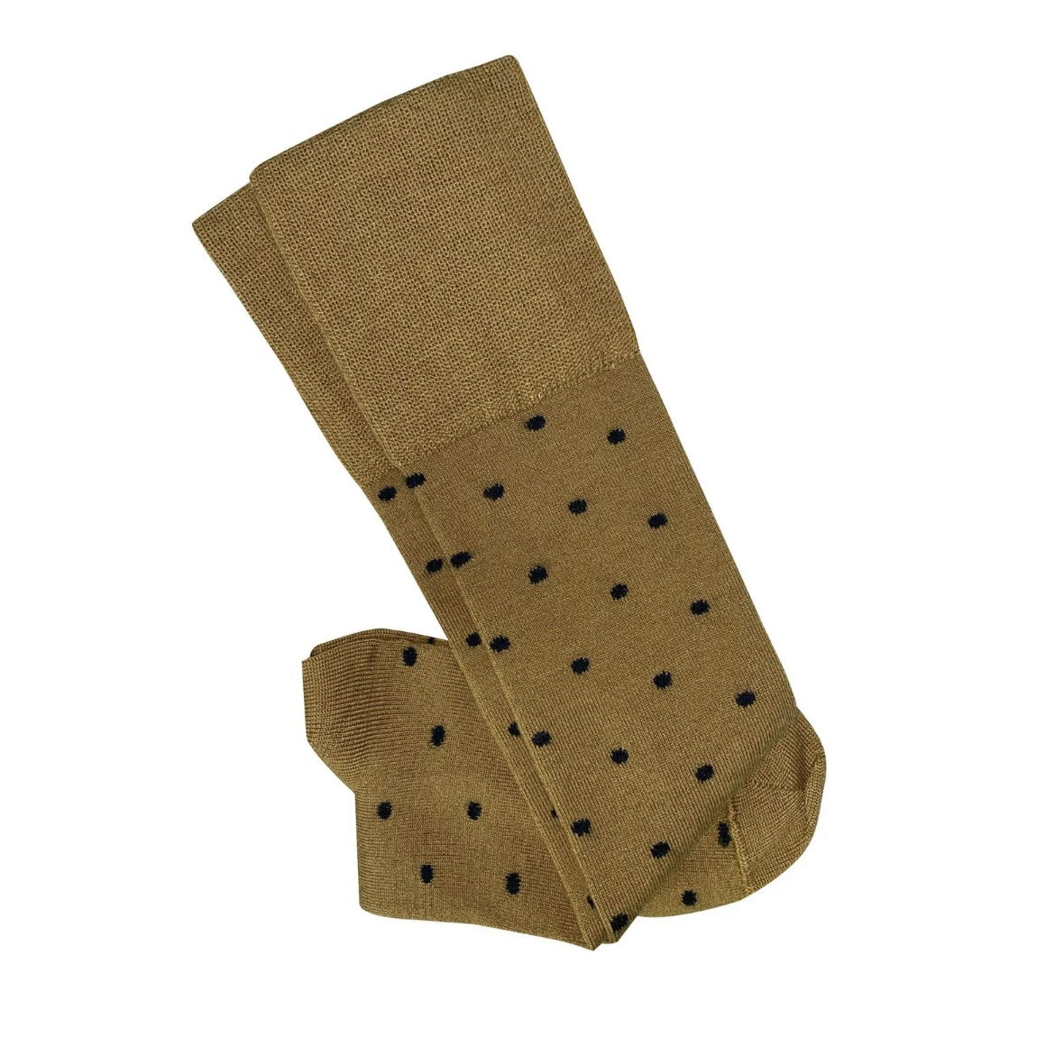 Dotty Long Wool Socks / Mustard
