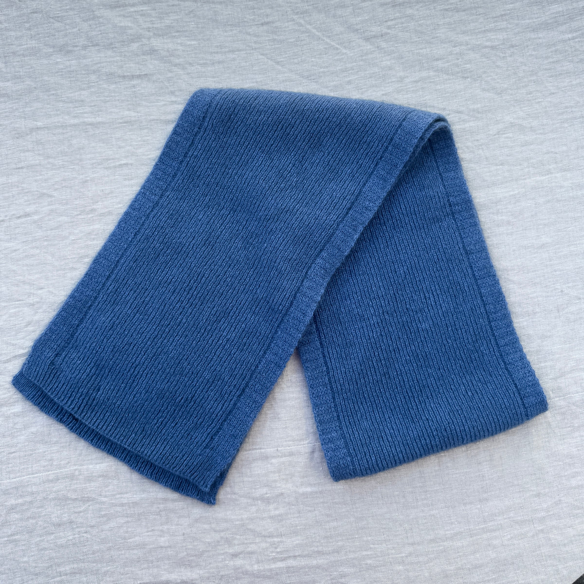 Possum Merino Fine Rib Scarf / Orchid