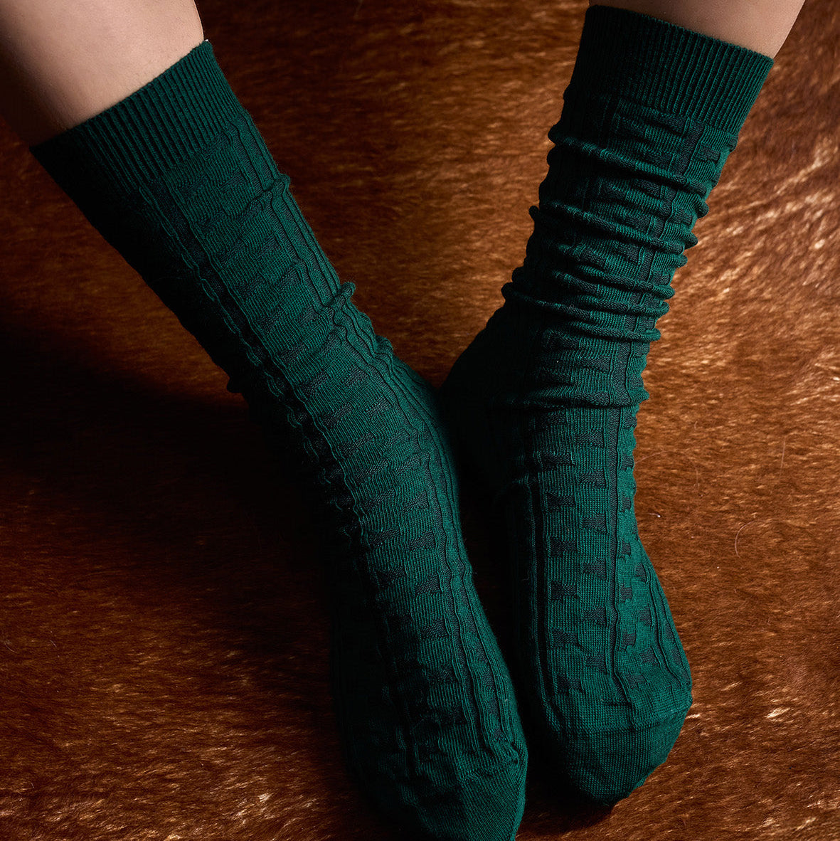 Industry Merino Wool Socks / Green