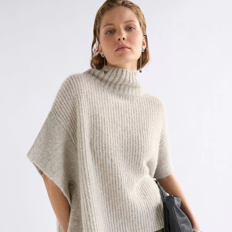 Aleph Poncho / Oatmeal Melange