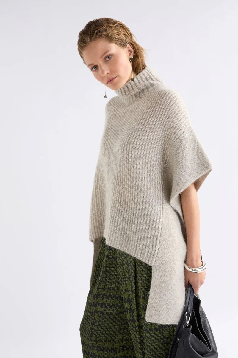 Aleph Poncho / Oatmeal Melange