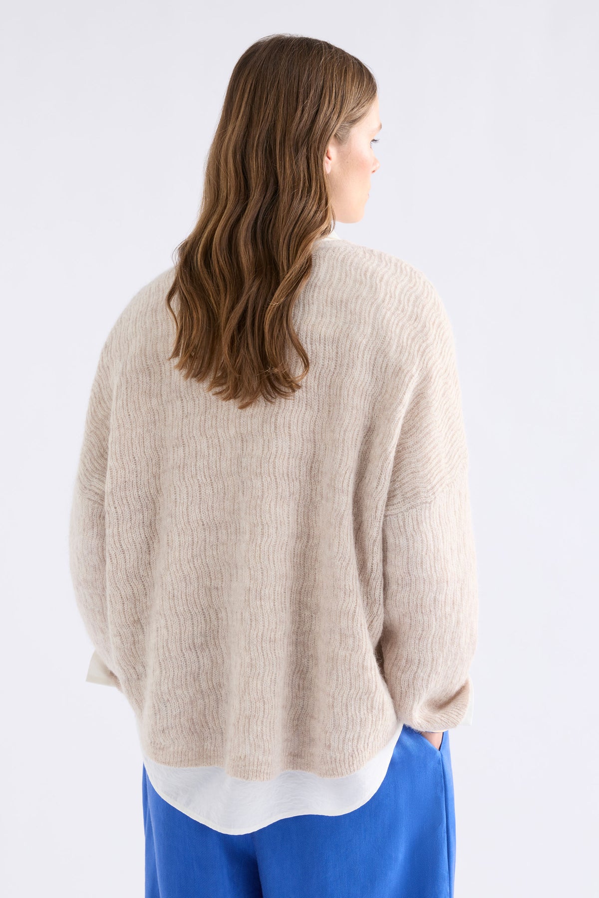 Agna Pattern Sweater / Ecru