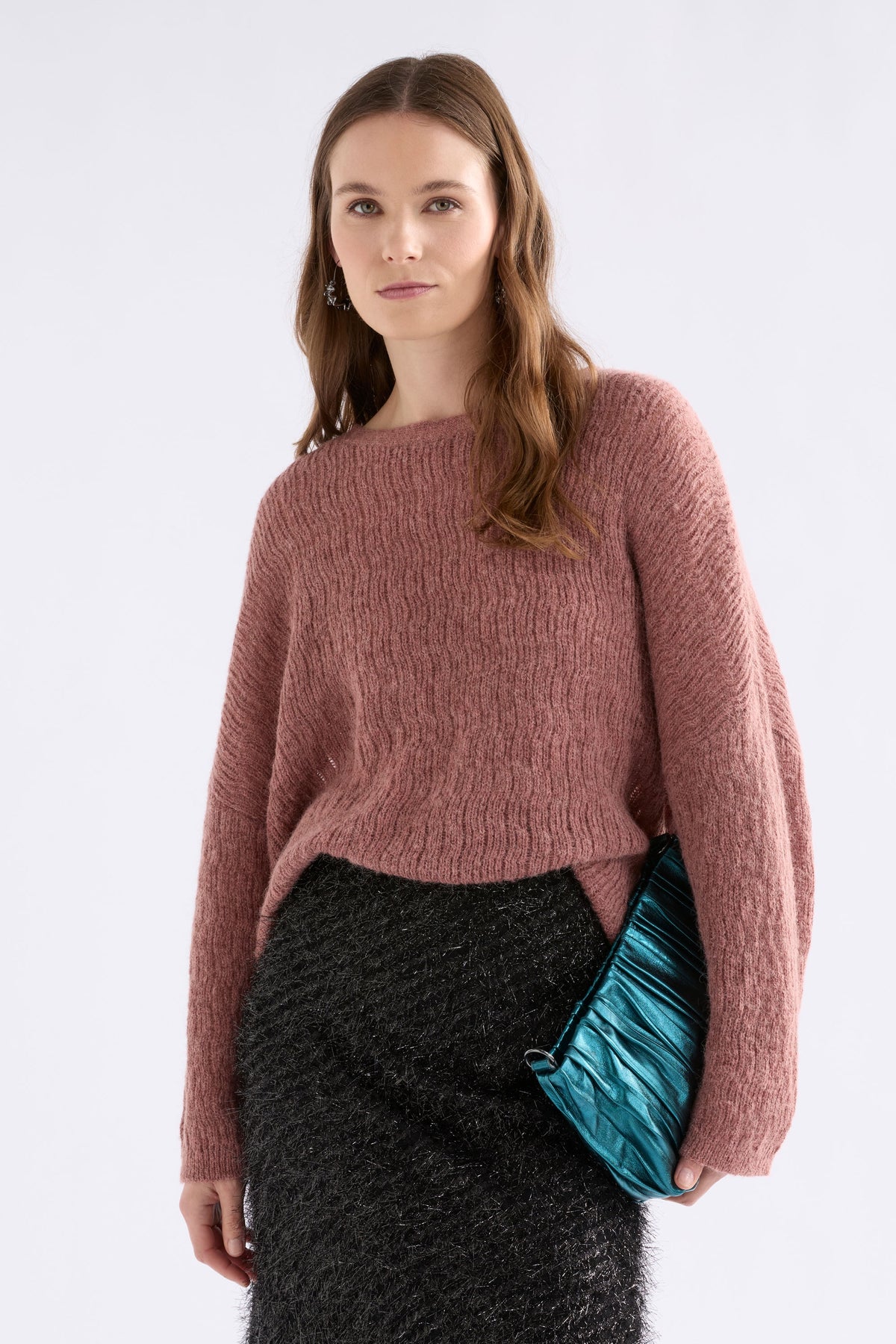 Agna Pattern Sweater / Rosewood