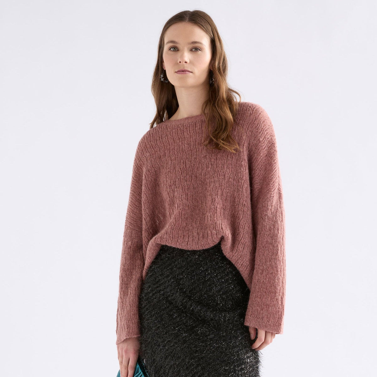 Agna Pattern Sweater / Rosewood