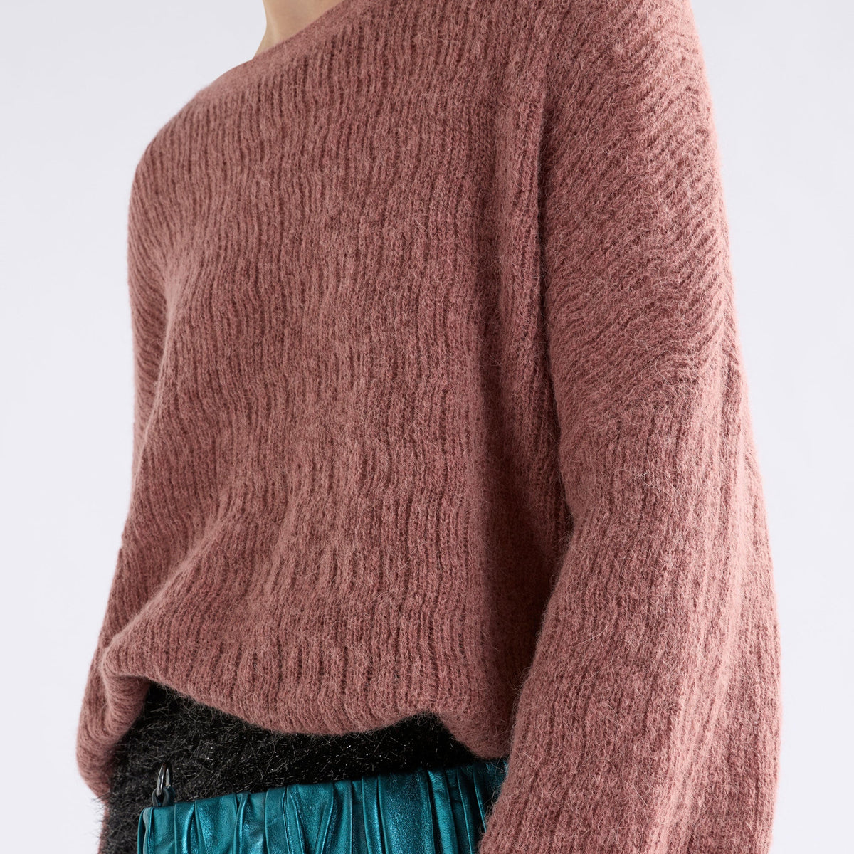 Agna Pattern Sweater / Rosewood