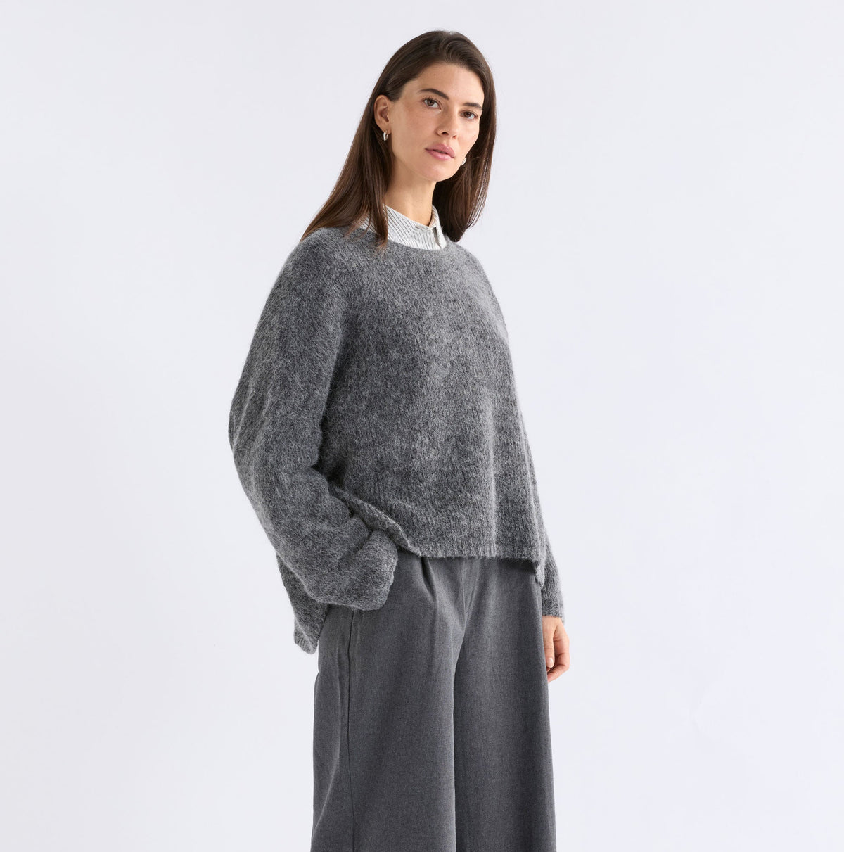 Agna Sweater / Mid Grey Marle