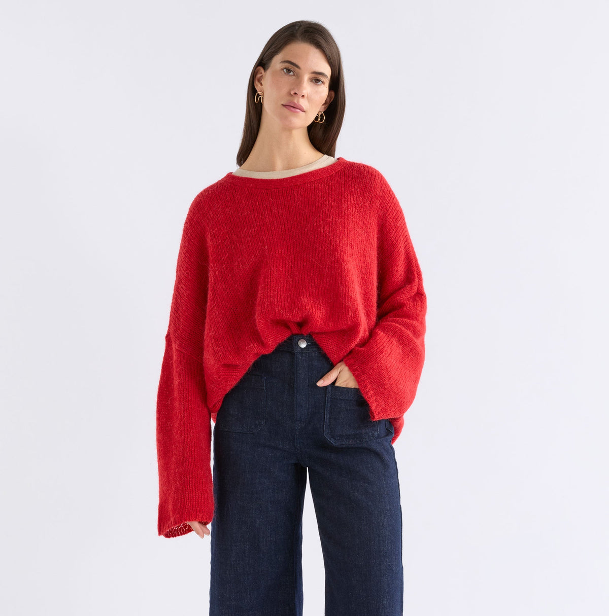 Agna Sweater / Flame Red