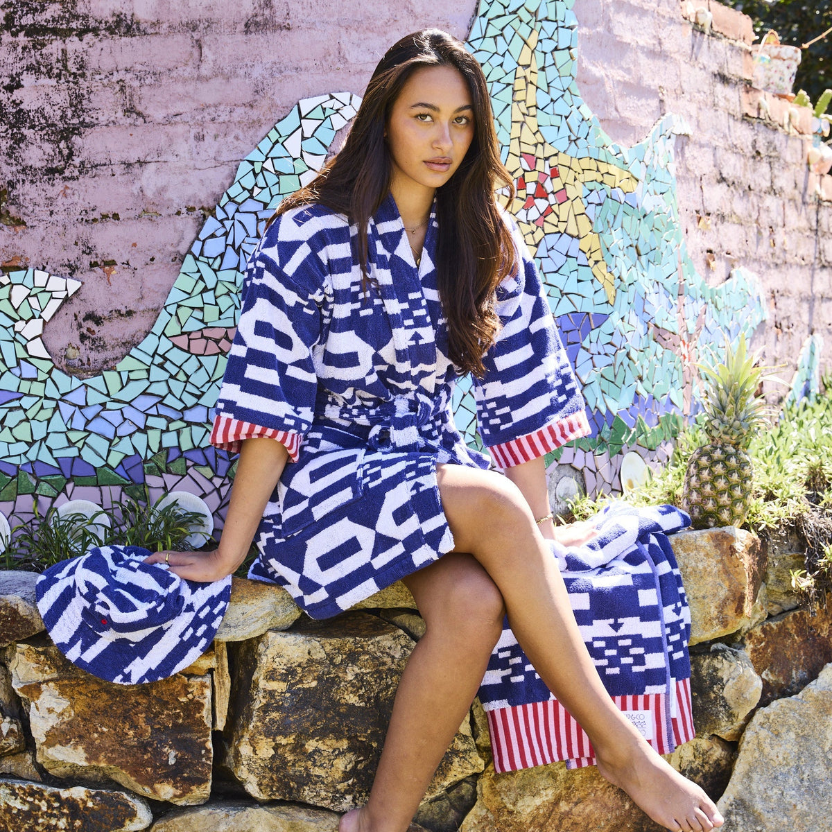 Anna Spiro Tik Tak Terry Mini Robe
