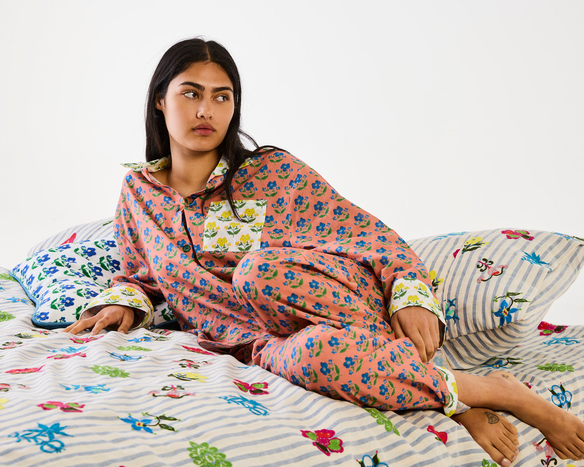 Anna Spiro Indian Summer Rose Cotton Pyjama Set
