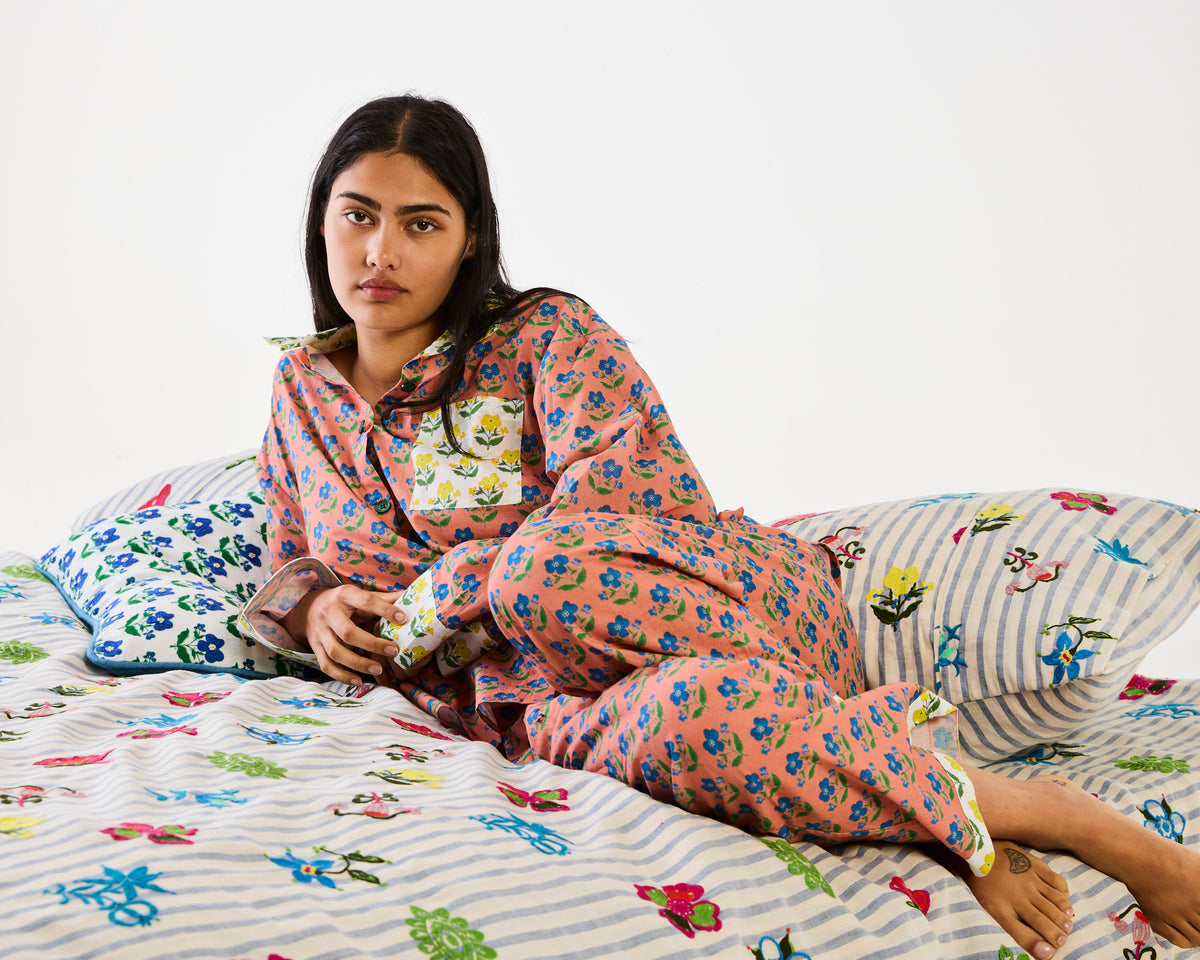 Anna Spiro Indian Summer Rose Cotton Pyjama Set