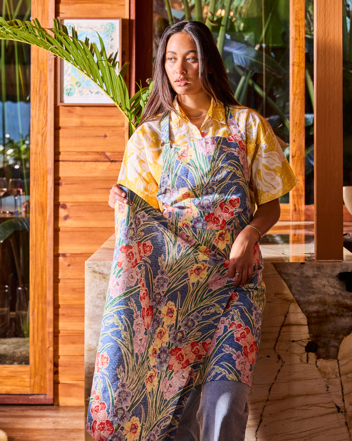 Anna Spiro Gladiolus Apron