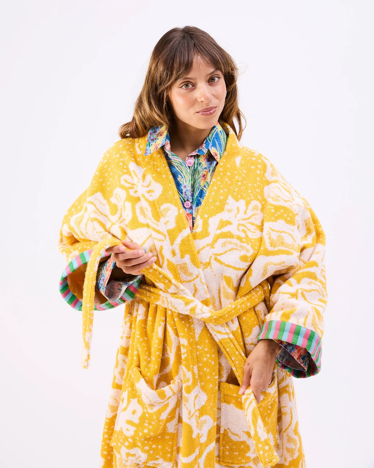 Anna Spiro Elsternwig Fig Terry Bath Robe