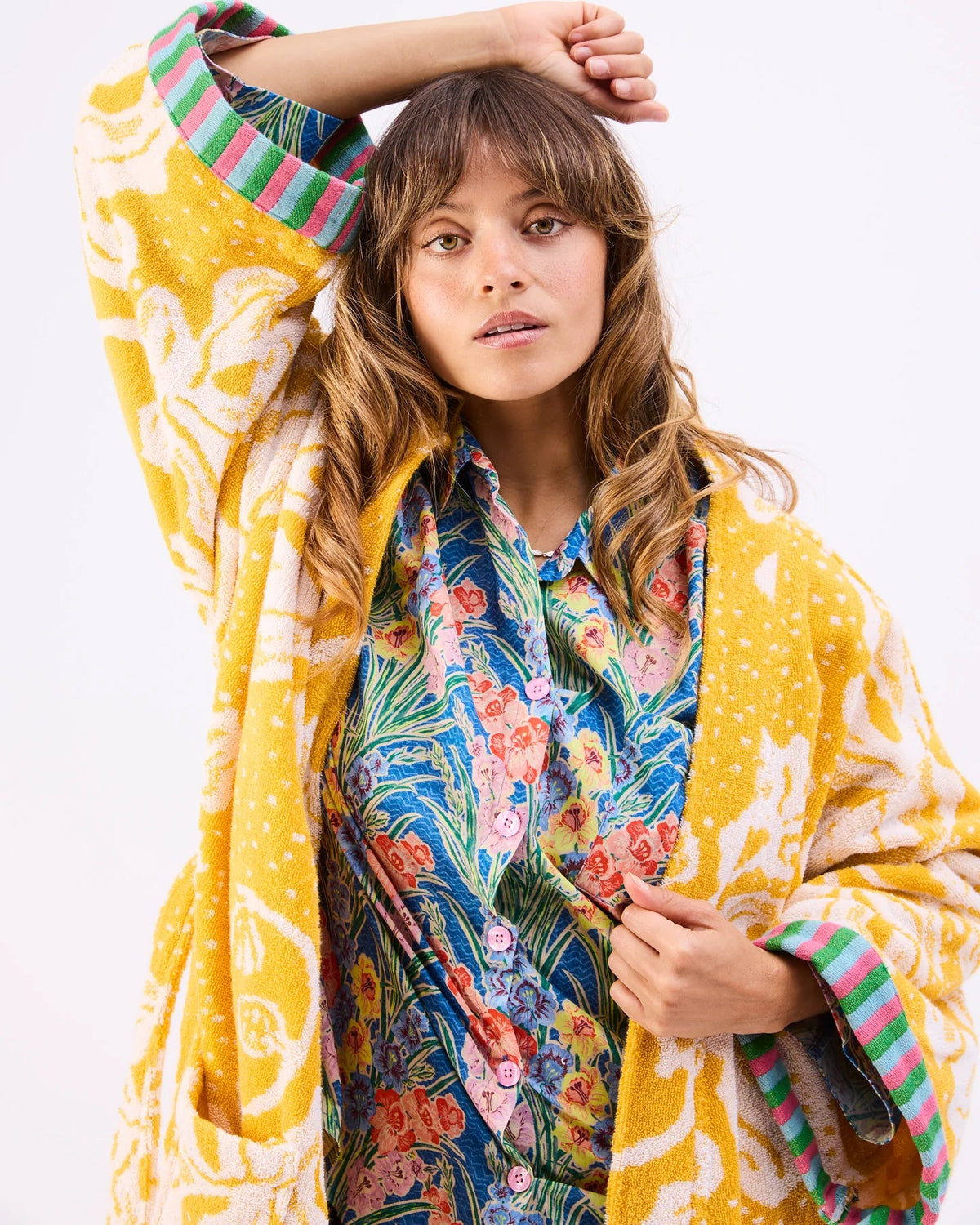 Anna Spiro Elsternwig Fig Terry Bath Robe