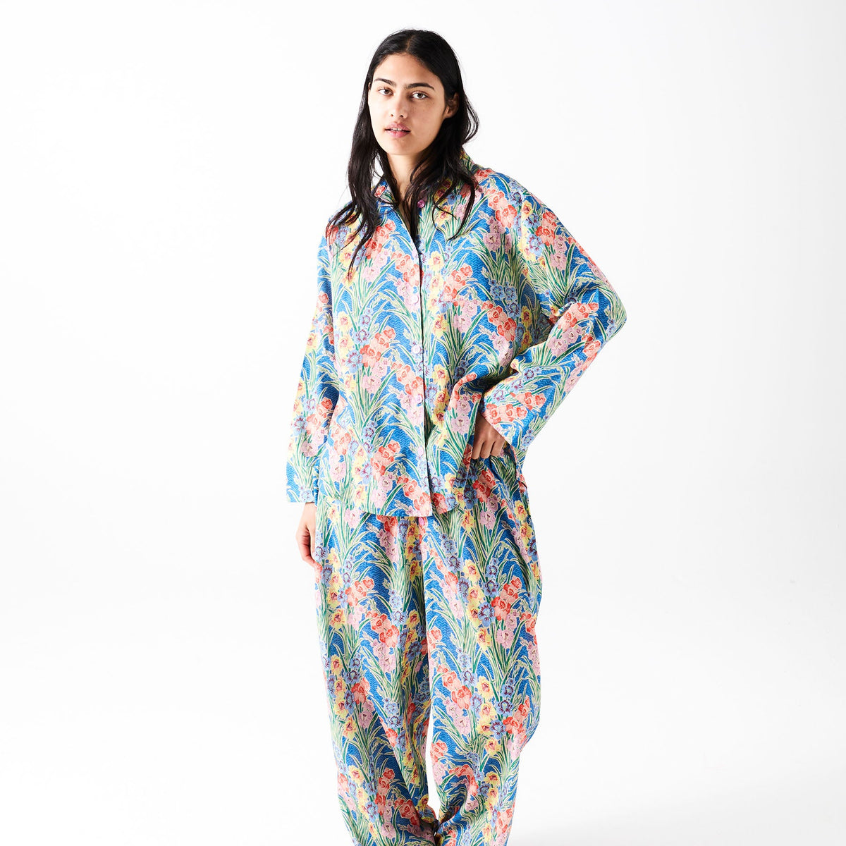 Anna Spiro Gladiolus Cotton Pyjama Set