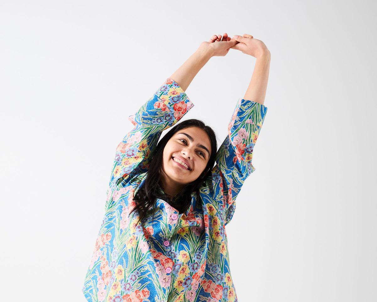 Anna Spiro Gladiolus Cotton Pyjama Set