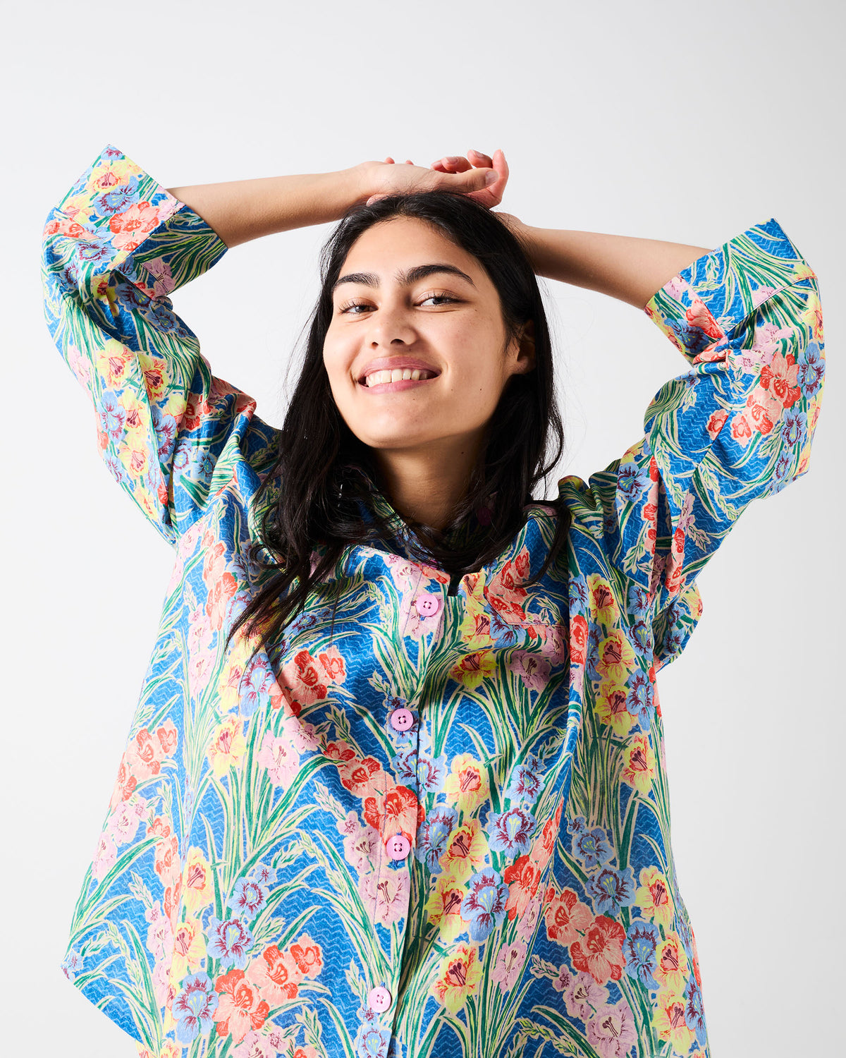 Anna Spiro Gladiolus Cotton Pyjama Set