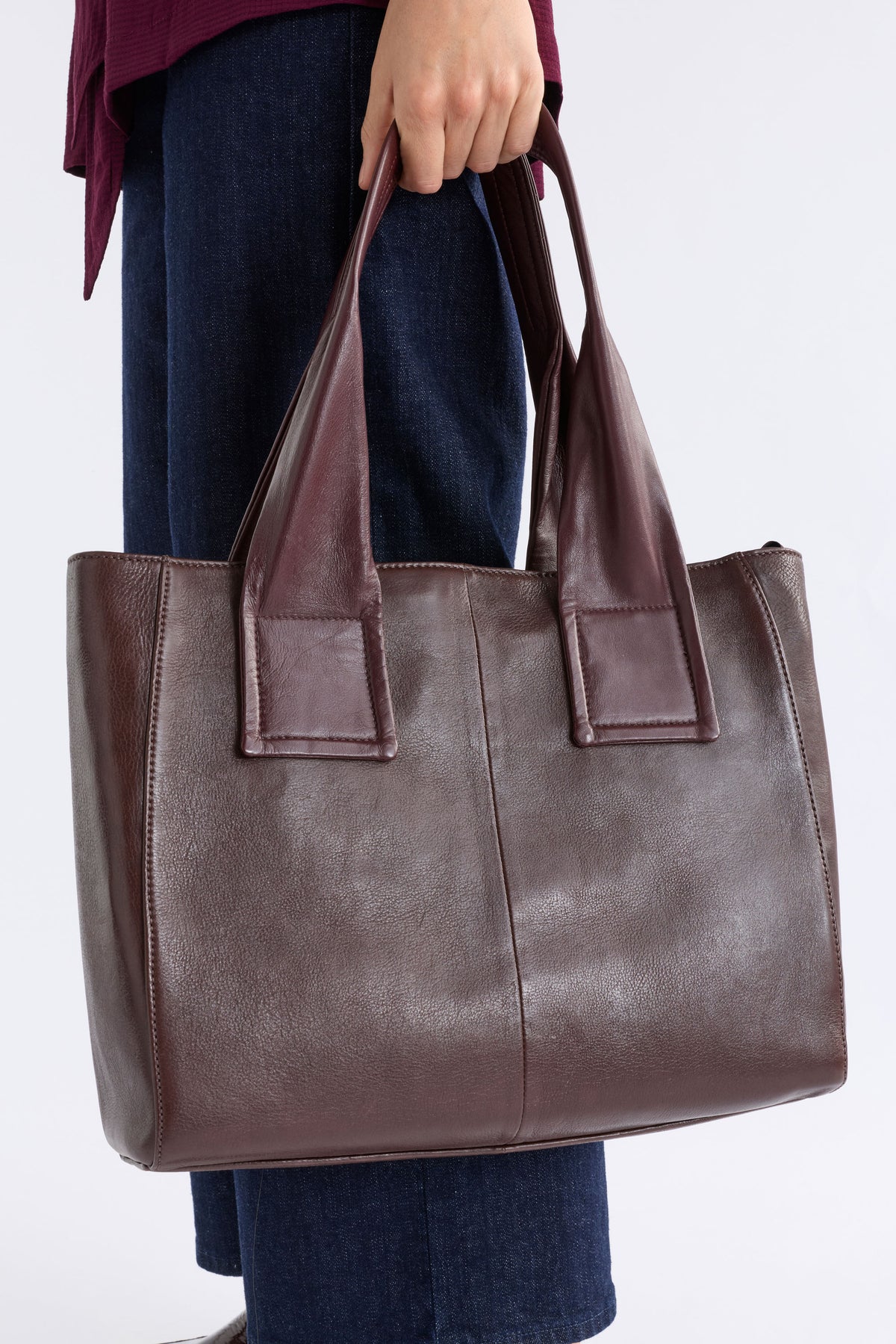 Rahni Leather Tote / Espresso