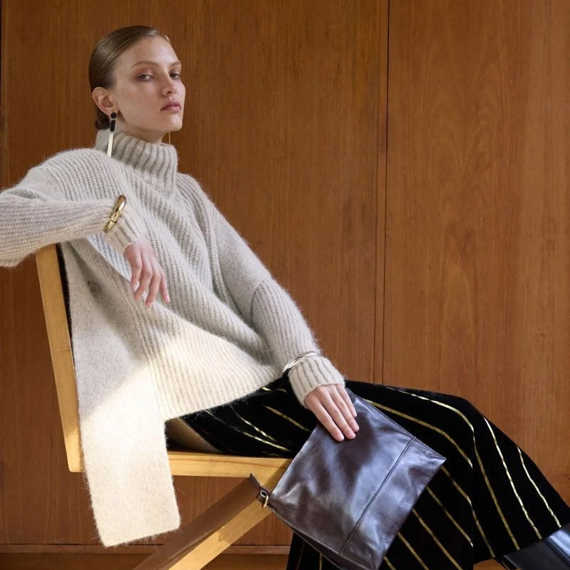 Aleph Poncho / Oatmeal Melange