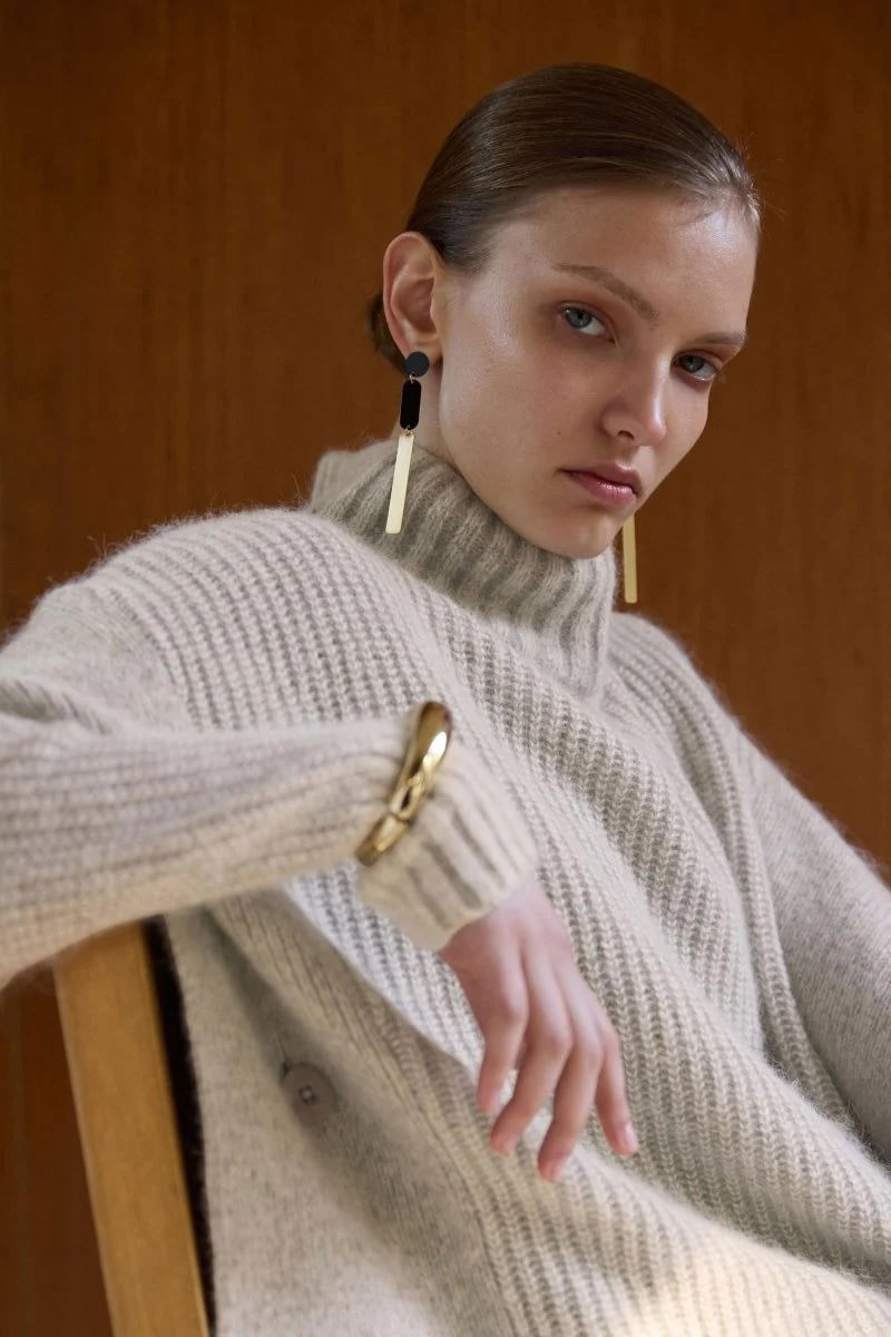 Aleph Poncho / Oatmeal Melange
