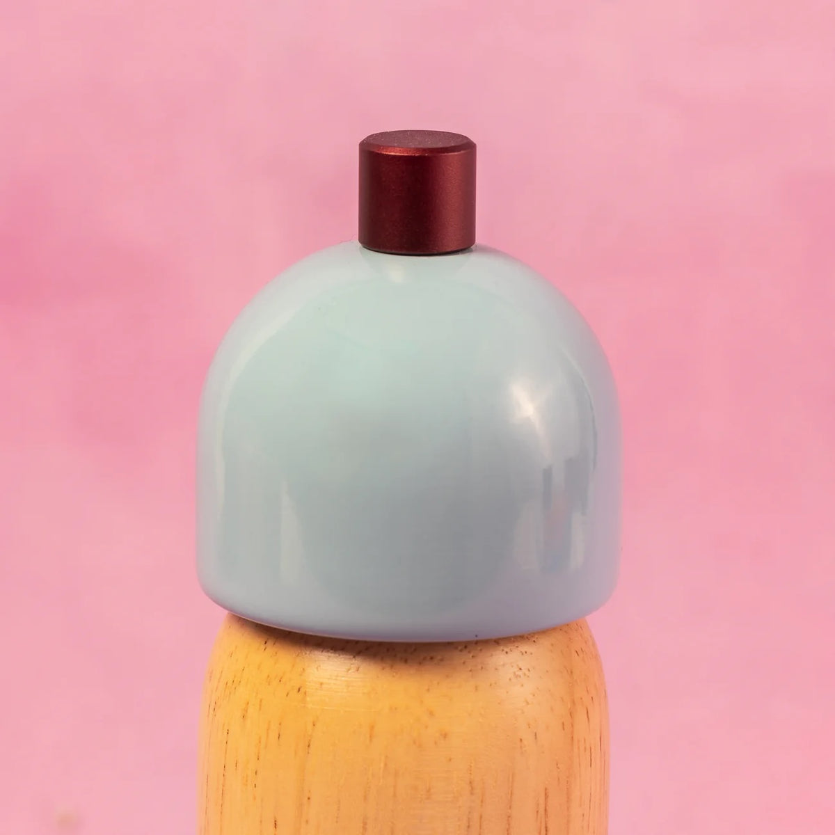 Salt & Pepper Grinder / Light Blue & Burgundy