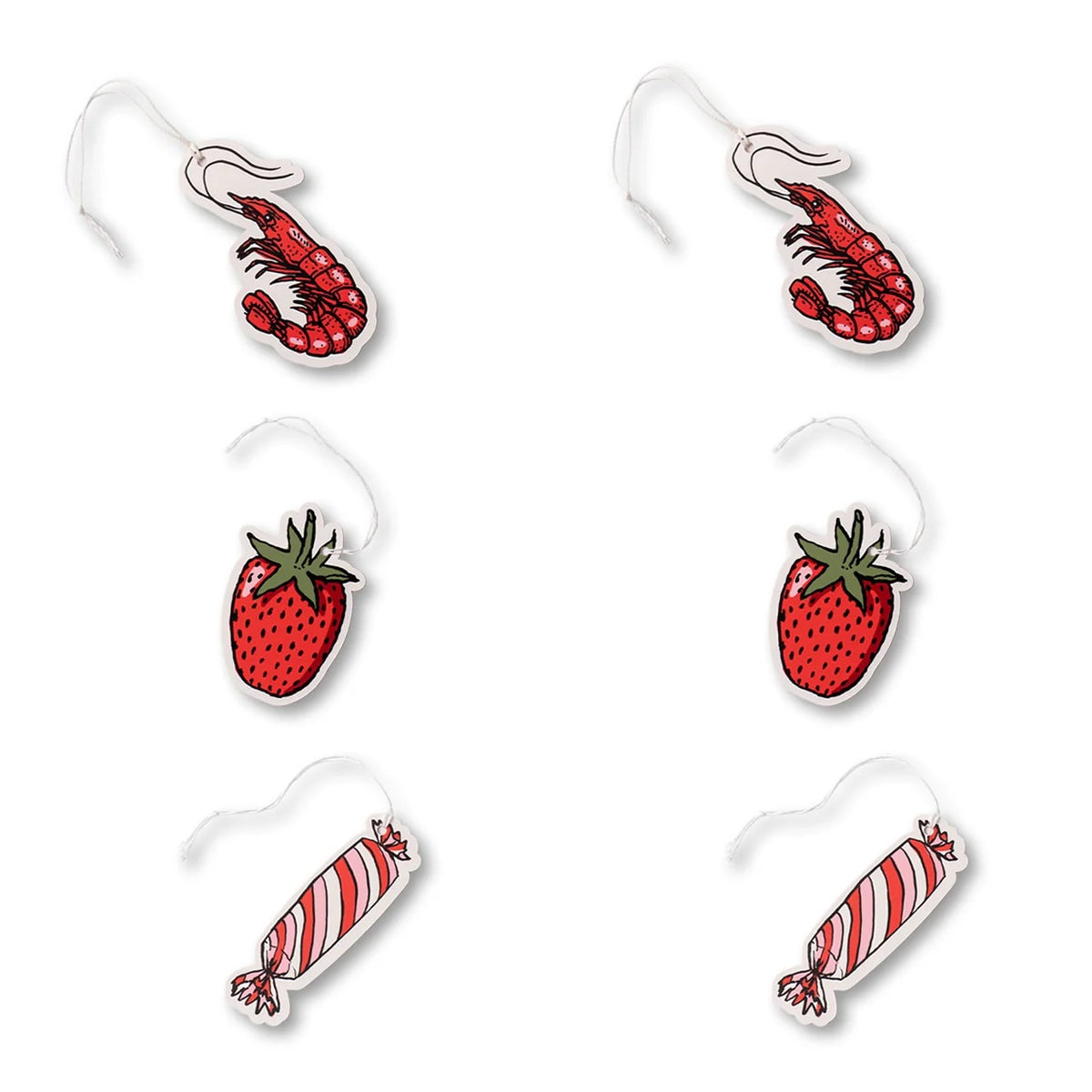 Strawberry Gift Tags Set of 6