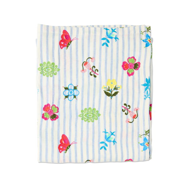 Anna Spiro Malabar Floral Embroidered Tablecloth