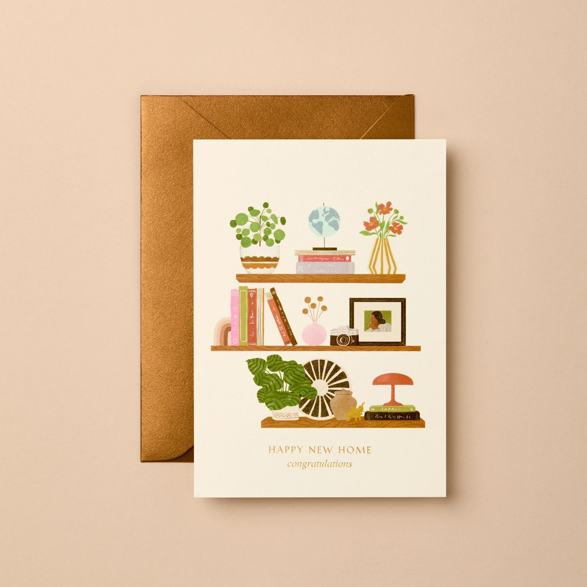 New Home Shelves Greeting Card