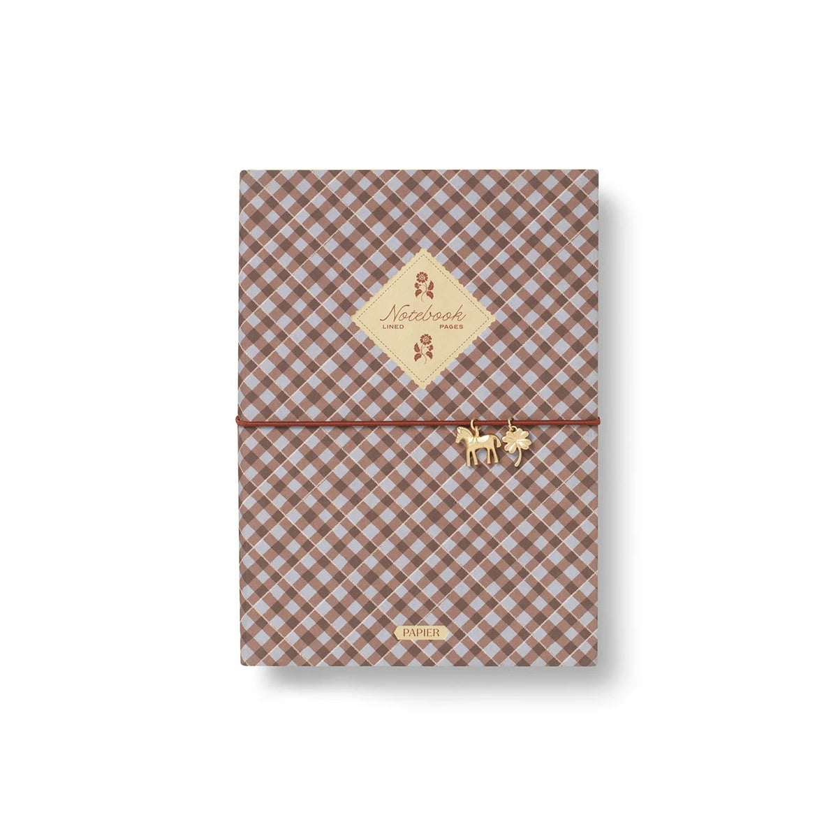 Petals & Plaid Checked Notebook A5