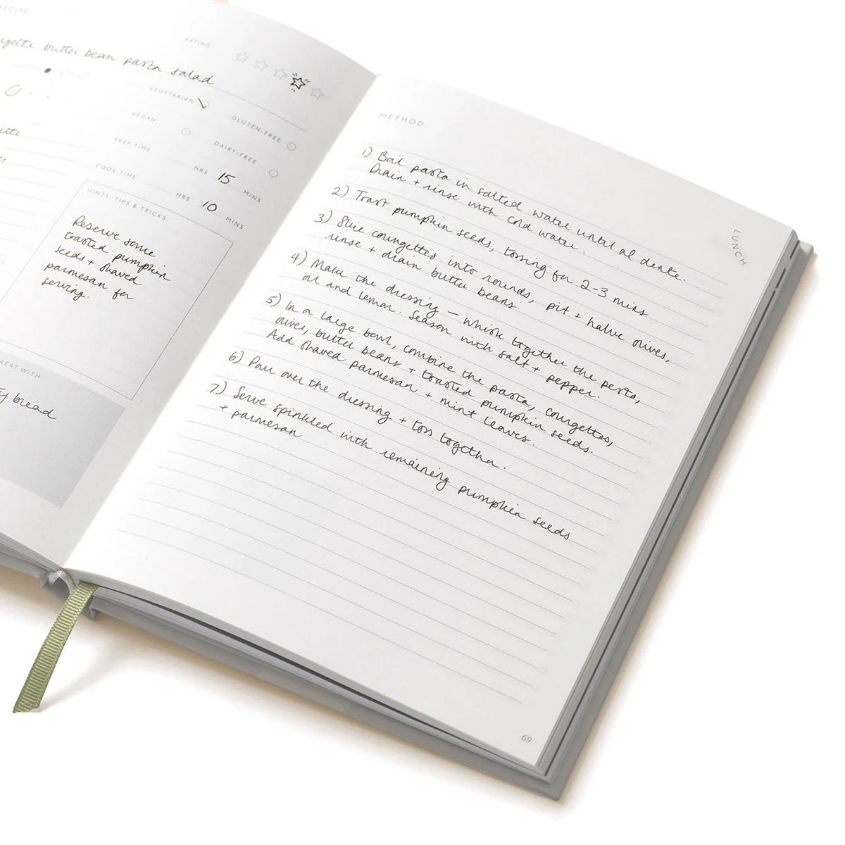 Ceramic Blue Recipe Journal