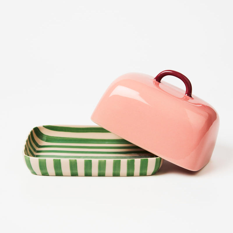 Bloomie Green Butter Dish