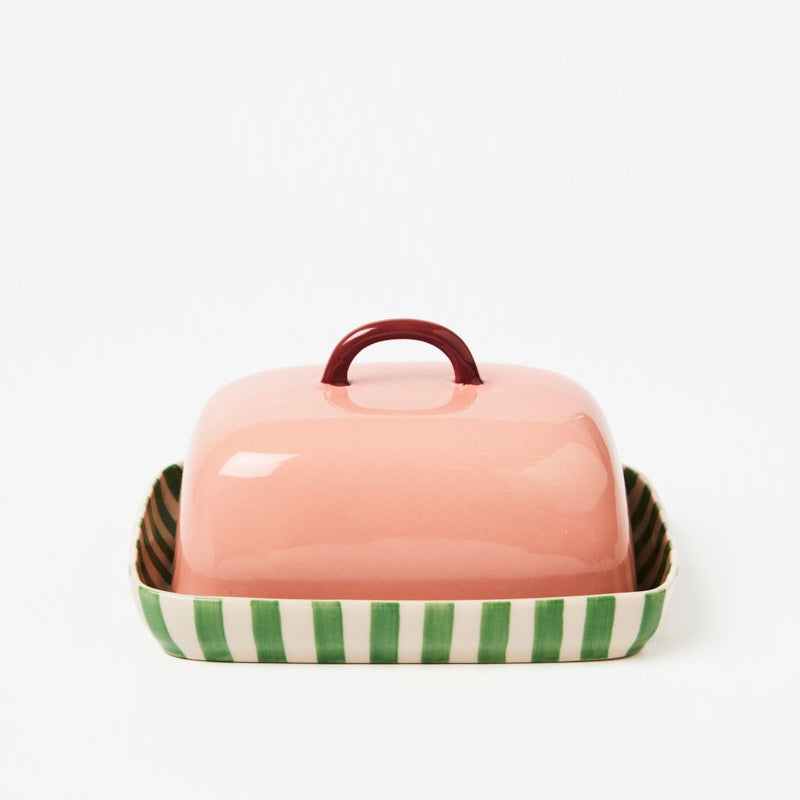 Bloomie Green Butter Dish
