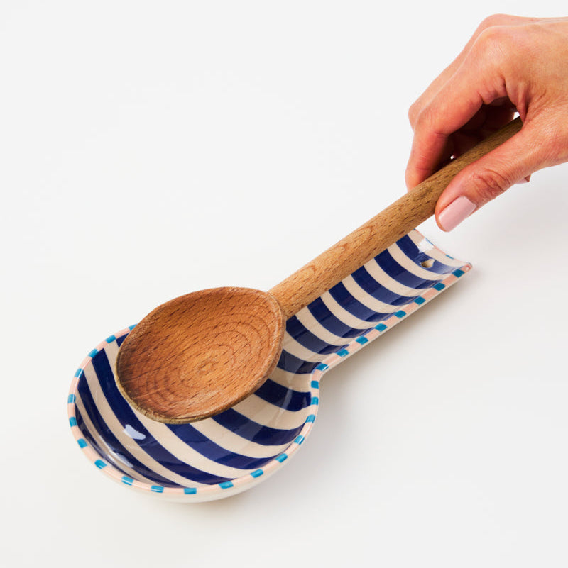 Bloomie Blue Stripe Spoon Rest