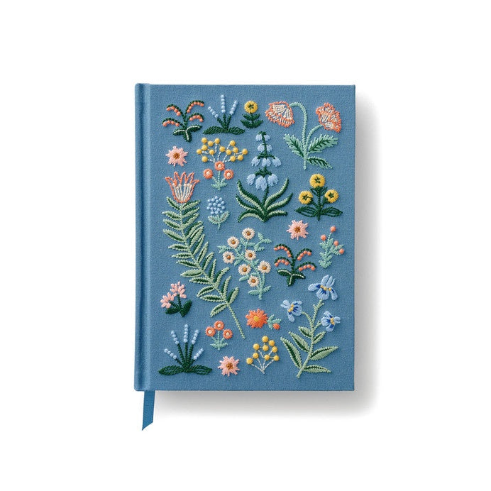 Embroidered Fabric Journal / Menagerie Garden