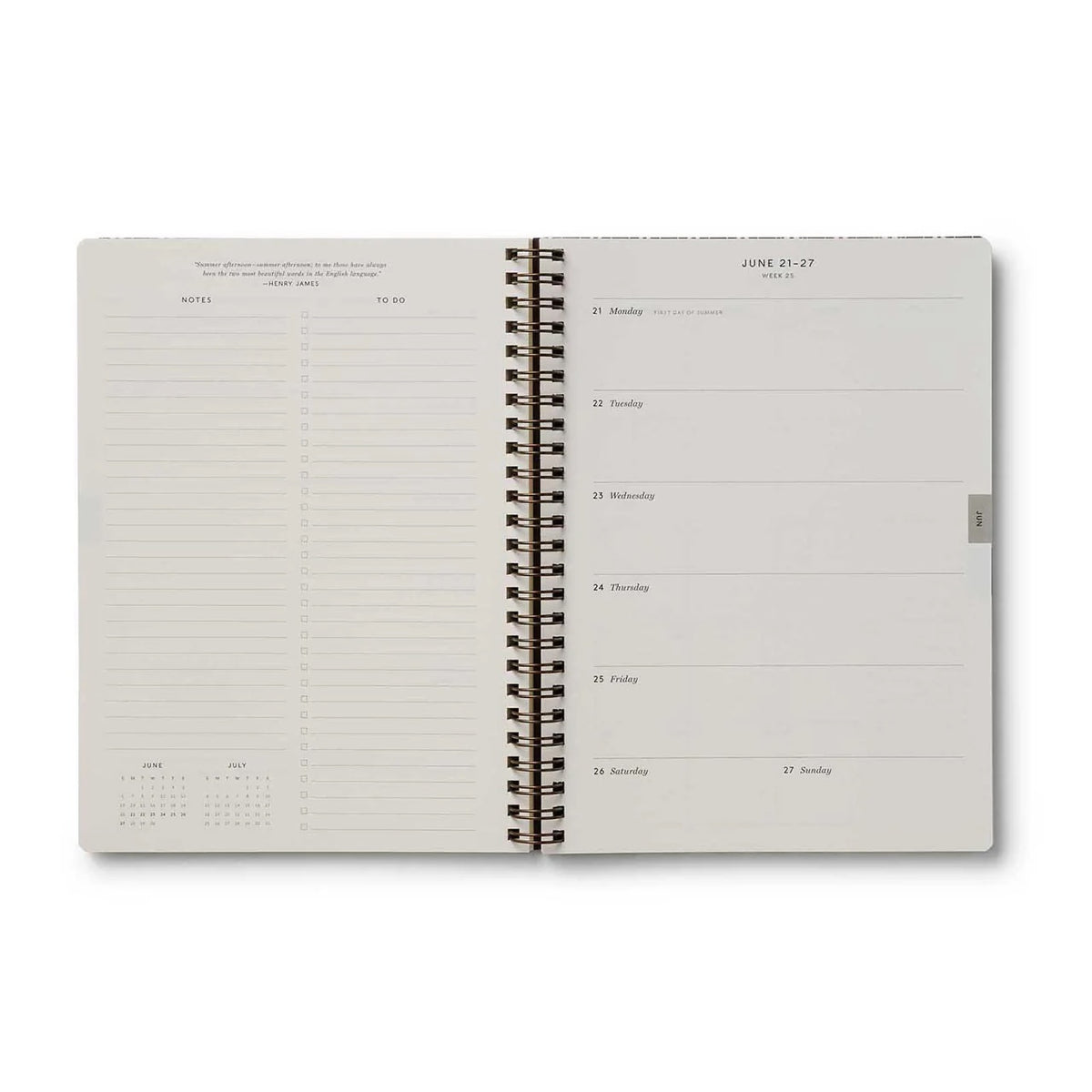 2027 Sage Hydrangea Weekly Spiral Planner