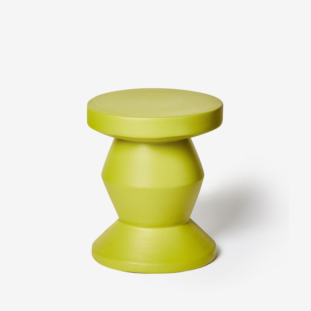 Pedestal Side Table / Lime